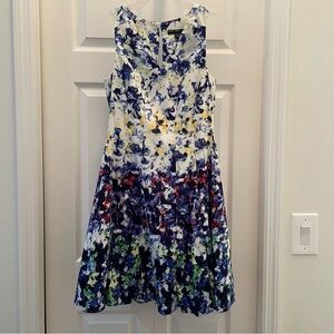 Maggy London Colorful Floral Dress Size 2